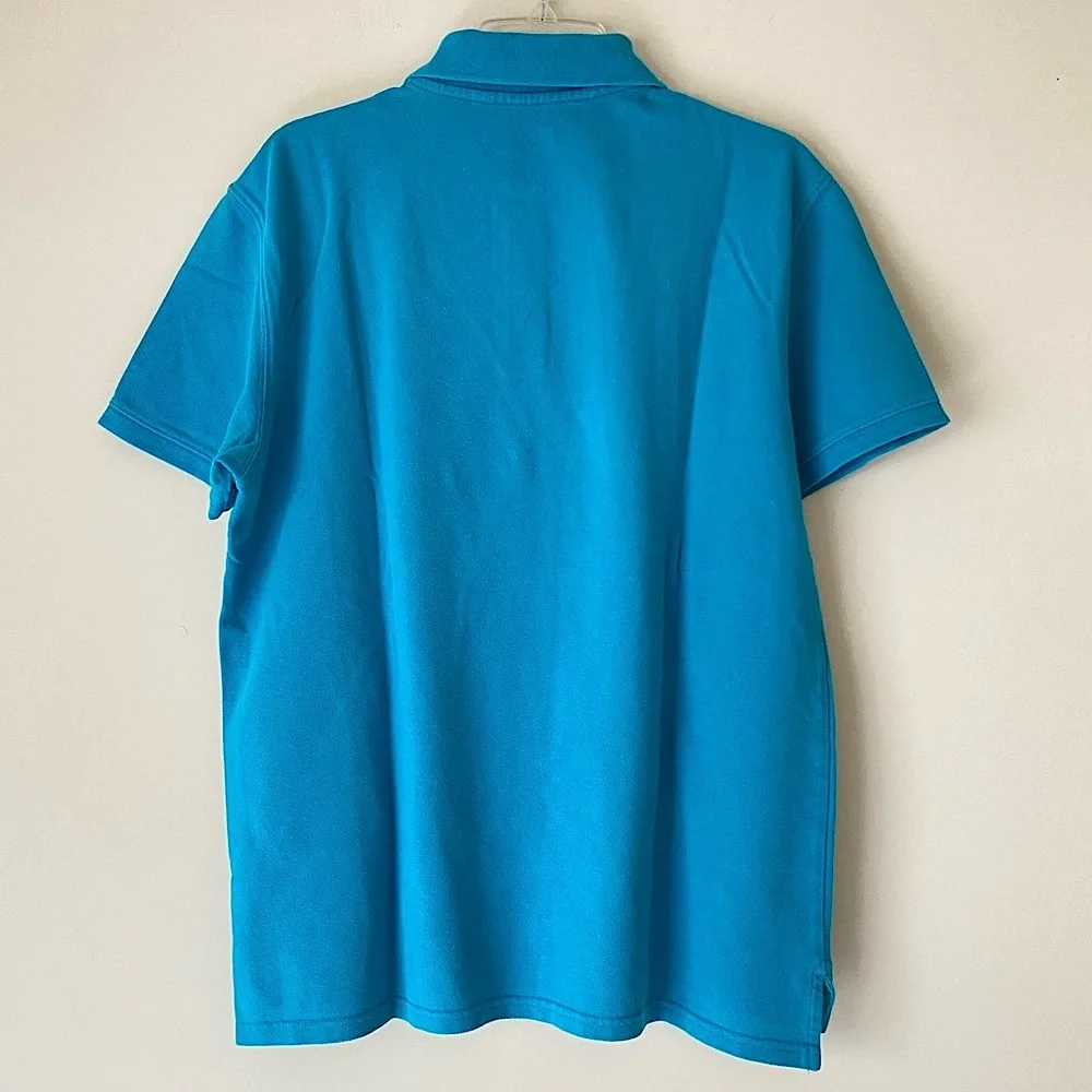St. John's Bay Blue Polo Shirt - Picture 2 of 5